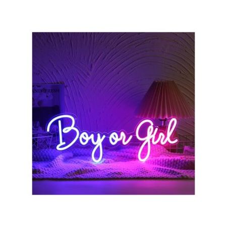  Led Neon feliratos lmpa, Boy or Girl