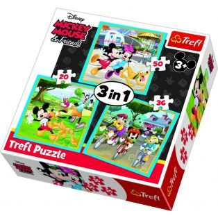  Mickey egr puzzle 3in1  trefl