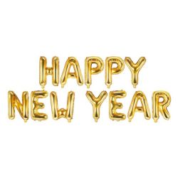   Arany flia lufi, Happy New Year felirattal