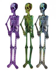   Fali dekor csontvz, hologramos, 150 cm, 2 sznben